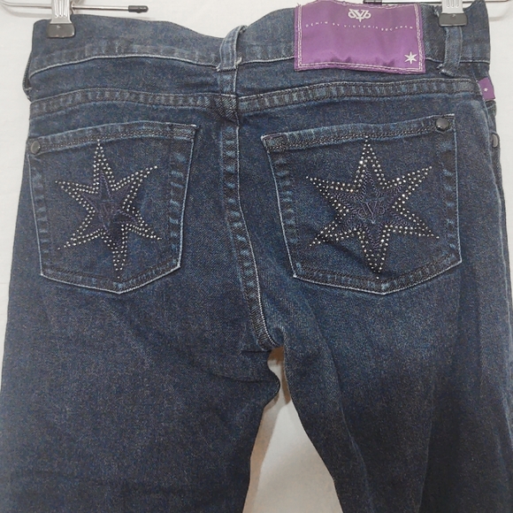 Vintage Y2K Victoria Beckham DVB Star Pocket Flare Jeans - Picture 3 of 7